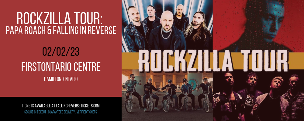 Rockzilla Tour: Papa Roach & Falling In Reverse at Falling in Reverse Concert Tickets