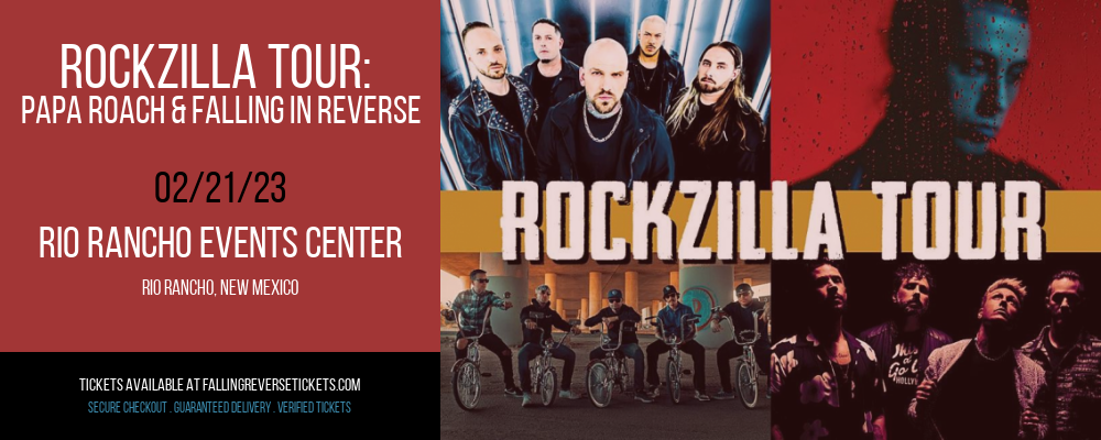 Rockzilla Tour: Papa Roach & Falling In Reverse at Falling in Reverse Concert Tickets