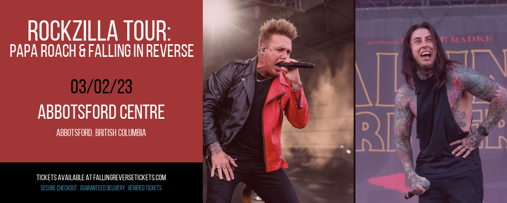 Rockzilla Tour: Papa Roach & Falling In Reverse at Falling in Reverse Concert Tickets