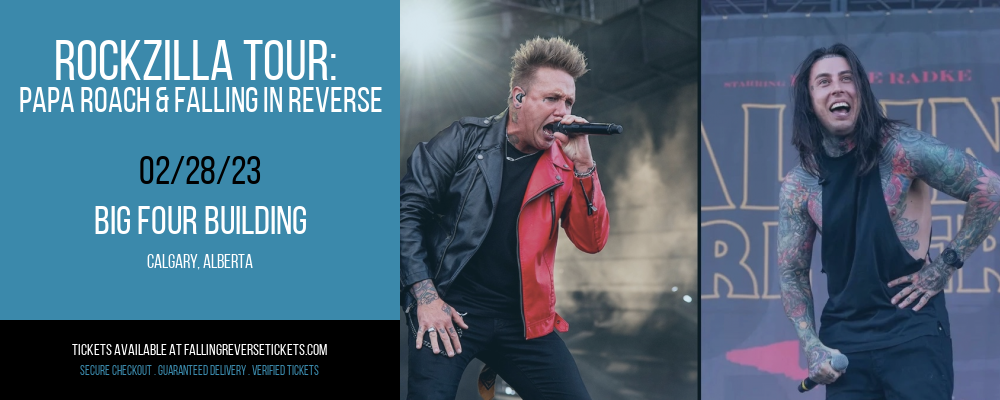 Rockzilla Tour: Papa Roach & Falling In Reverse at Falling in Reverse Concert Tickets